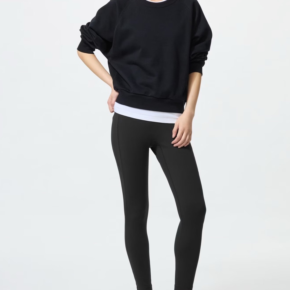 Uniqlo- Black AIRism Soft Leggings